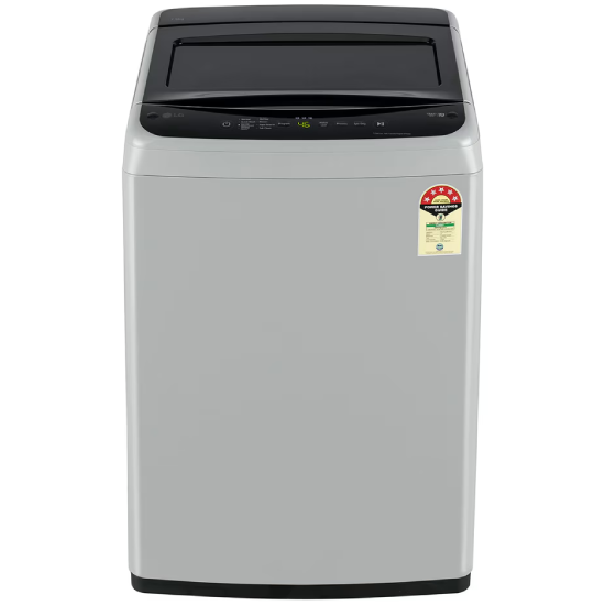 LG 7.5 Kg Top Load Washing Machine, T75VBSF1Z, Smart Inverter Motor, Middle Free Silver